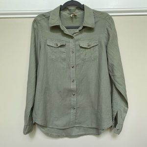 🍍Japna Olive Green Button Down size M